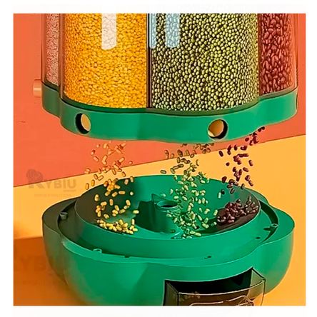 Dispensador Unico de Legumbres 9kg Verde Y+Papel de Regalo