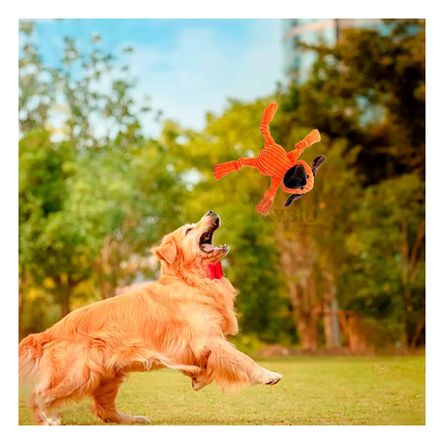 Peluche Adorable en Forma de Perro Naranja Y+Papel de Regalo Peluche Adorable en Forma de Perro Naranja Y+Papel de Regalo
