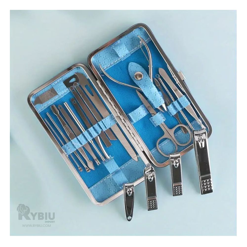 Set de Tratamiento de Uñas en Celeste Y+Stickers Set de Tratamiento de Uñas en Celeste Y+Stickers