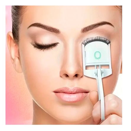 Rizador de Pestañas Electrico Tono Blanco Y+Papel de Regalo