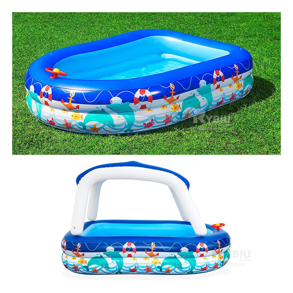 Pileta con Forma Capitan del Mar Y+Regalo Ligas para Peinar