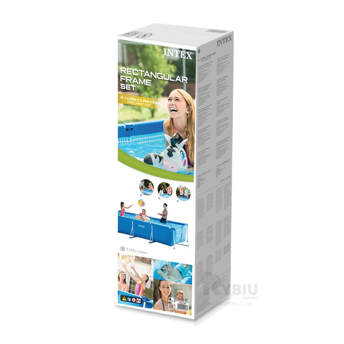 Pileta Recreativa Tono Celeste Y+Regalo Ligas para Peinar