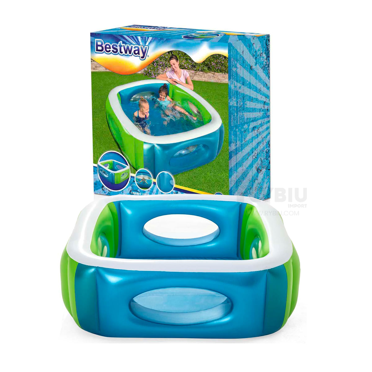 Pileta Acolchada para Niños Y+Regalo Ligas para Peinar