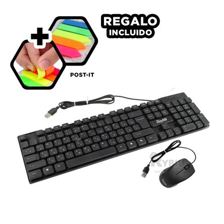 Teclado Ergonomico con Cable USB en Negro Y+Papel de Regalo Teclado Ergonomico con Cable USB en Negro Y+Papel de Regalo