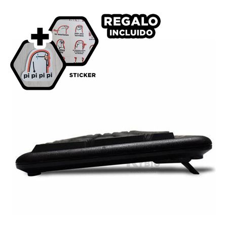 Teclado Impermeable Buytiti en Color Negro Y+Stickers Teclado Impermeable Buytiti en Color Negro Y+Stickers