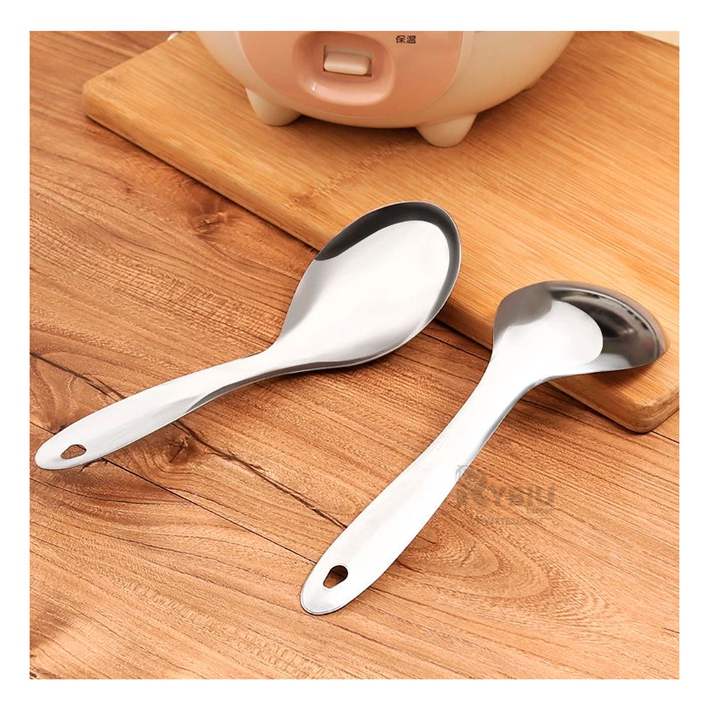 Utensilio Duradera para Sopa Plateado Y+Post-it adhesivos Utensilio Duradera para Sopa Plateado Y+Post-it adhesivos