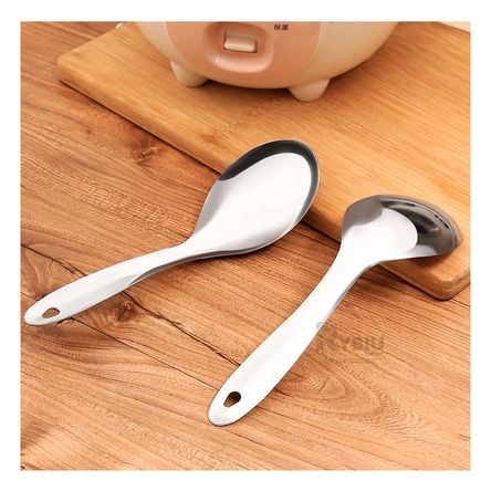 Utensilio Duradera para Sopa Plateado Y+Post-it adhesivos Utensilio Duradera para Sopa Plateado Y+Post-it adhesivos