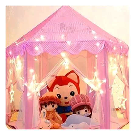 Tienda Practica para Acampar en Rosado Y+Ligas de Regalo