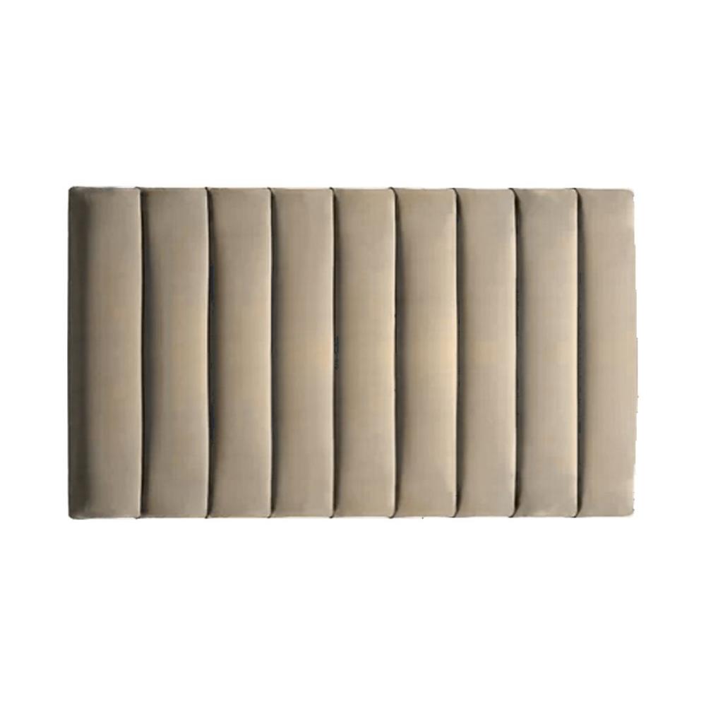 Cabecera Box Weymi 2 Plazas Panel - Beige Oscuro