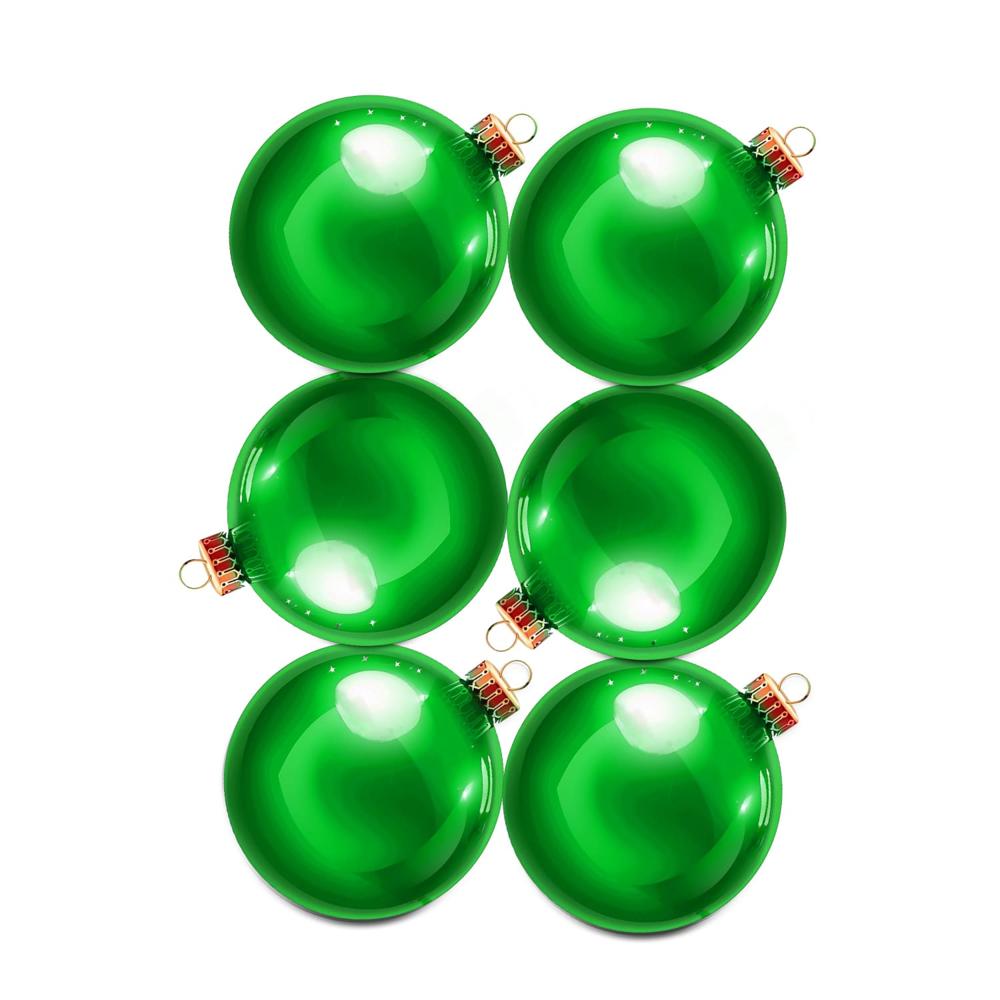 Set De Bolas Navideñas Verde X6 Und - 7 Cm - 7bag-38
