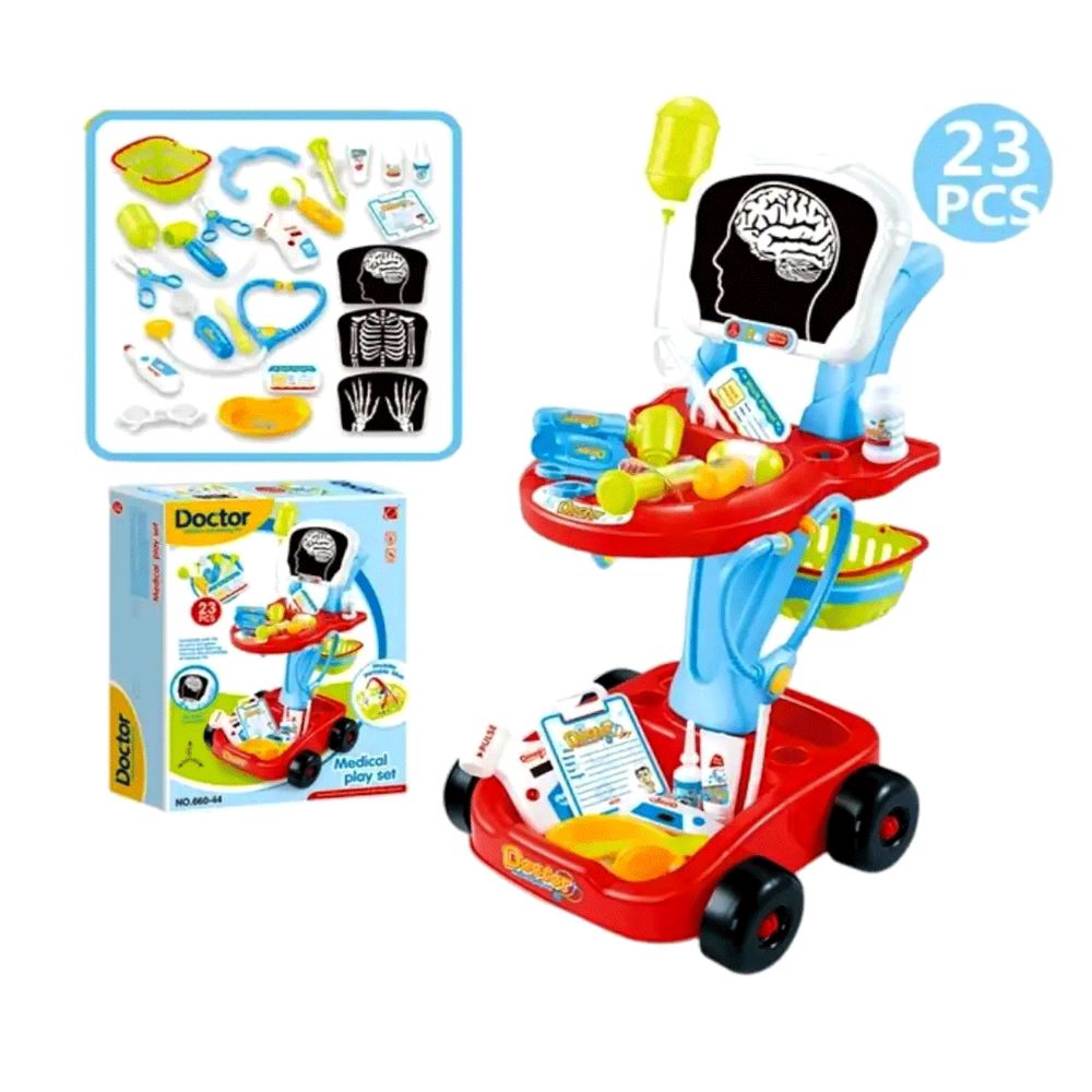 Set de Doctor con Ruedas 23 Piezas 660-44 Set de Doctor con Ruedas 23 Piezas 660-44
