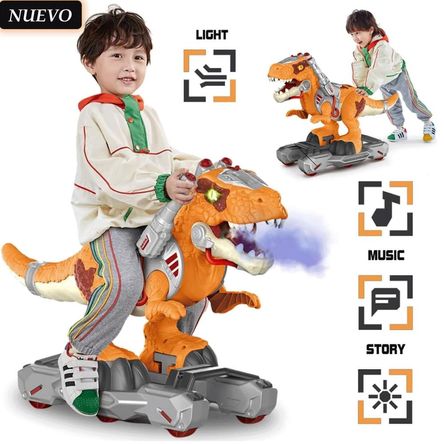 Juguete Scooter Dinosaurio Efecto bota humo Musical y Luces Juguete Scooter Dinosaurio Efecto bota humo Musical y Luces