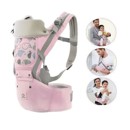 Canguro Para Bebé Ergonómico Ballena 3 en 1 Rosado Canguro Para Bebé Ergonómico Ballena 3 en 1 Rosado