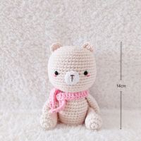 PELUCHE DE OSO TEJIDO A MANO MUÑECO INFANTIL AMIGURUMI DE COMPAÑÍA BE CRAFTY