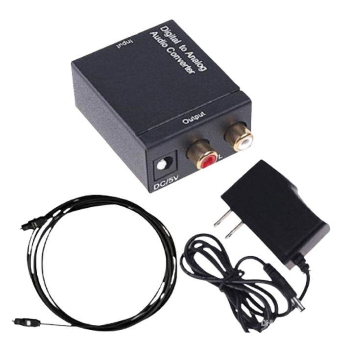 Adaptador Convertidor Audio Óptico Rca Cable Promart