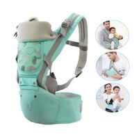 Canguro Para Bebé Ergonómico Ballena 3 en 1 Verde Agua