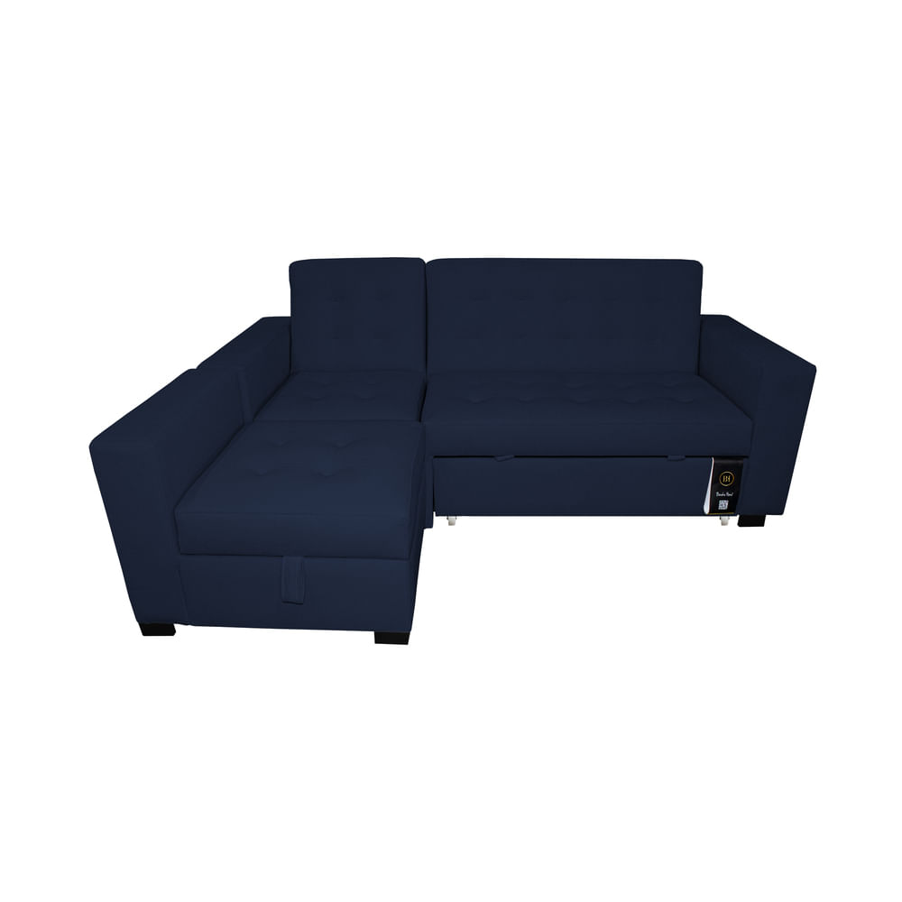 Sofa Cama Multifuncional Baraka Home Kavala 3 cuerpos - Azul Marino