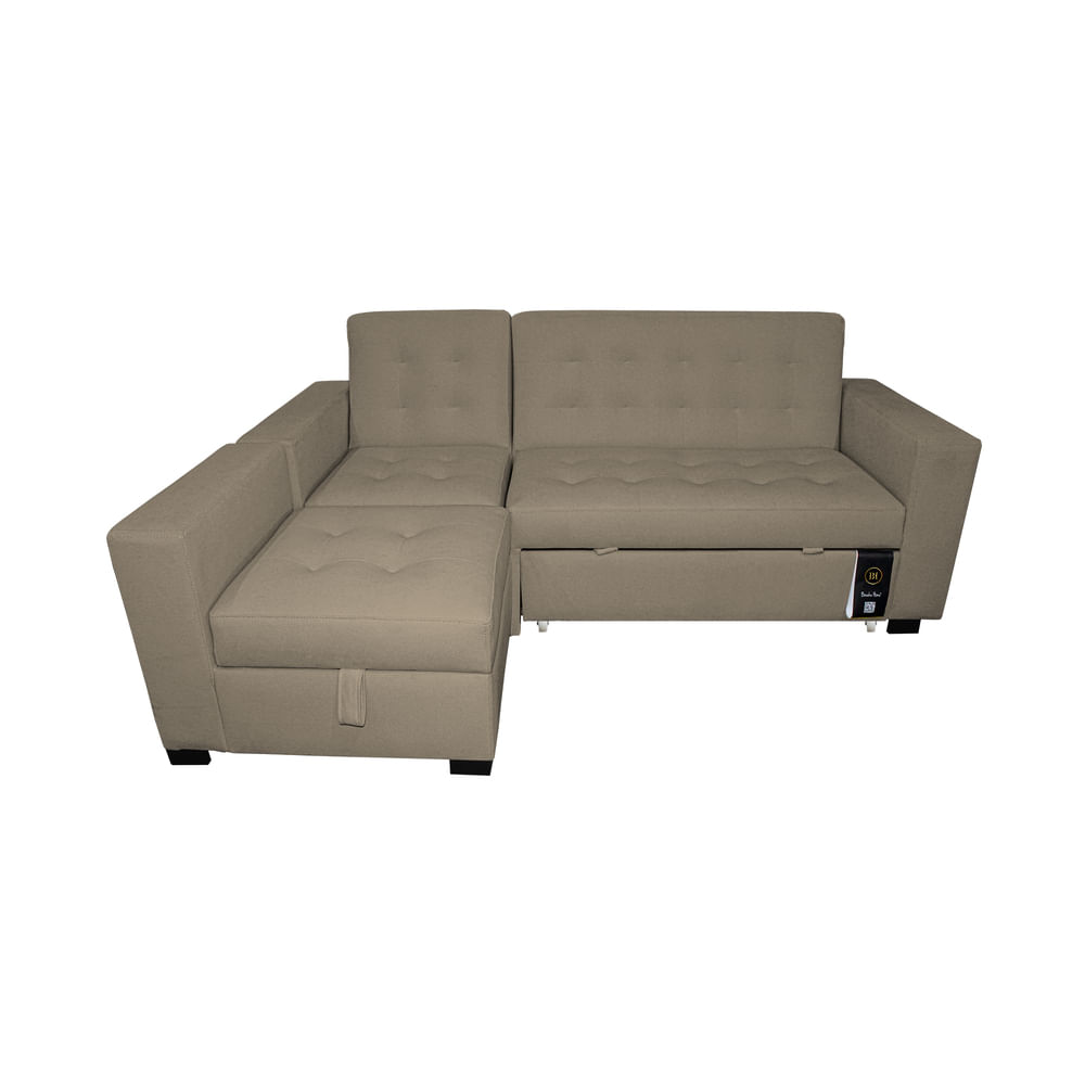 Sofa Cama Multifuncional Baraka Home Kavala 3 cuerpos - Beige Claro