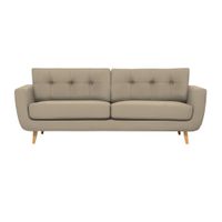SOFÁ VINTAGE NAVAN 3 CUERPOS - Beige Claro