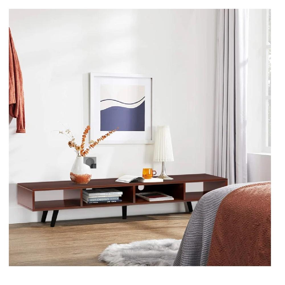 Mesa de TV 65"" Contemporánea TU MESITA Jynx Melamina 18mm Color Marrón