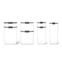 Set Herméticos Rubbermaid Brilliance Pantry 7 Piezas