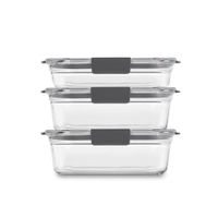 Set Hermeticos Rubbermaid Brilliance Vidrio 6 piezas