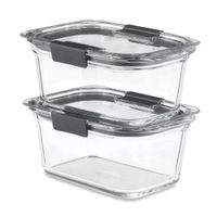 Set 2 Hermeticos Rubbermaid Brilliance Vidrio 1.1L