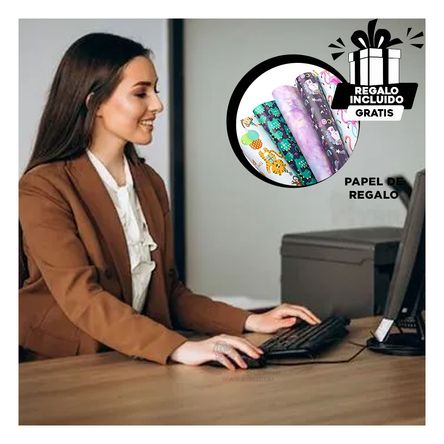 Dispositivo de Entrada de Teclado Negro Y+Post-it adhesivos Dispositivo de Entrada de Teclado Negro Y+Post-it adhesivos