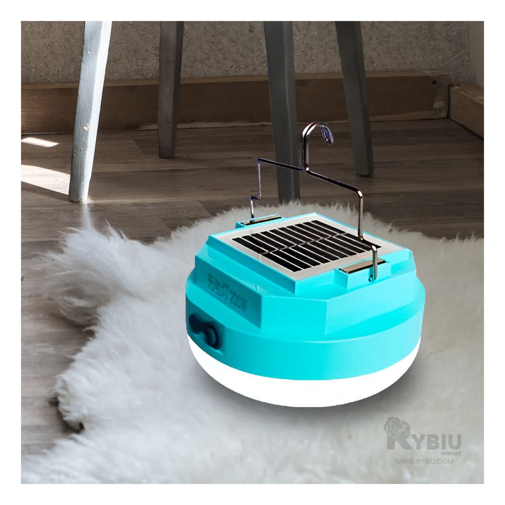 Foco Recargable Portatil y Versatil en Tono Celeste Foco Recargable Portatil y Versatil en Tono Celeste