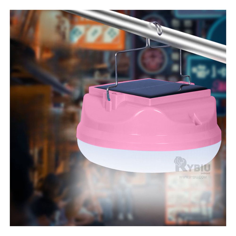 Foco Recargable Portatil y Versatil en Tono Rosado Foco Recargable Portatil y Versatil en Tono Rosado