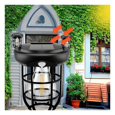 Foco Ergonomico Solar en Color Negro Y+Stickers Foco Ergonomico Solar en Color Negro Y+Stickers