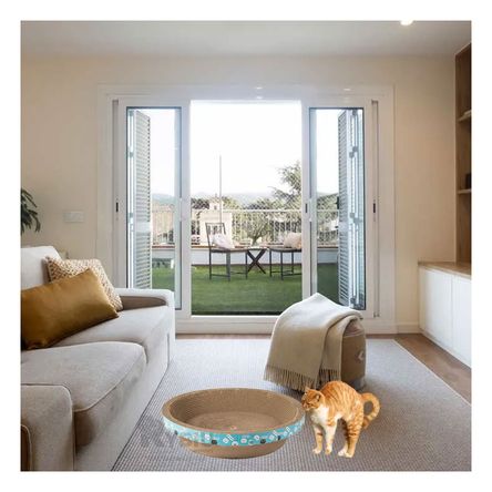 Rasacador con Diseño Circular en Mediano en Marron Rasacador con Diseño Circular en Mediano en Marron