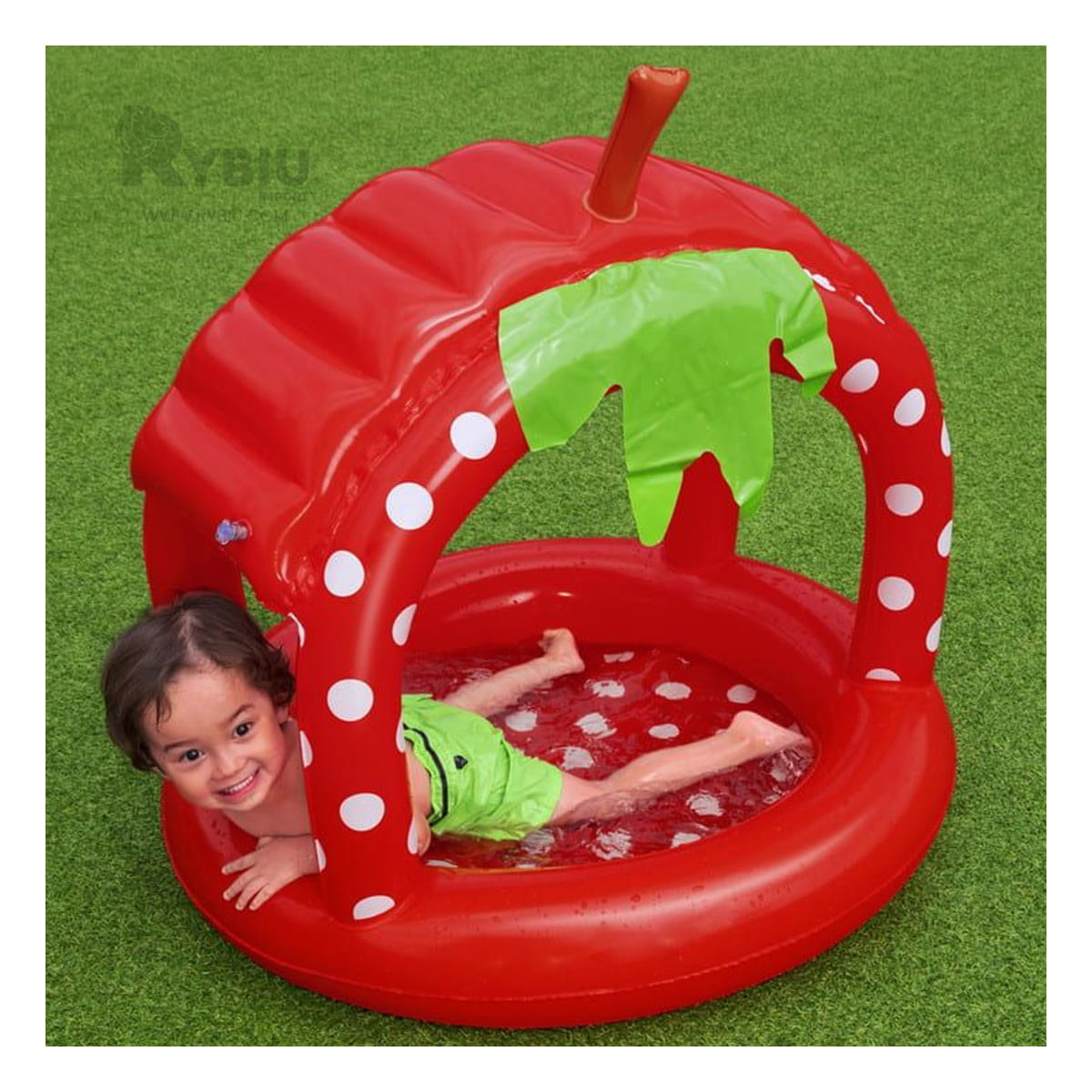 Pileta Espaciosa Forma de Fresita Y+Regalo Ligas para Peinar