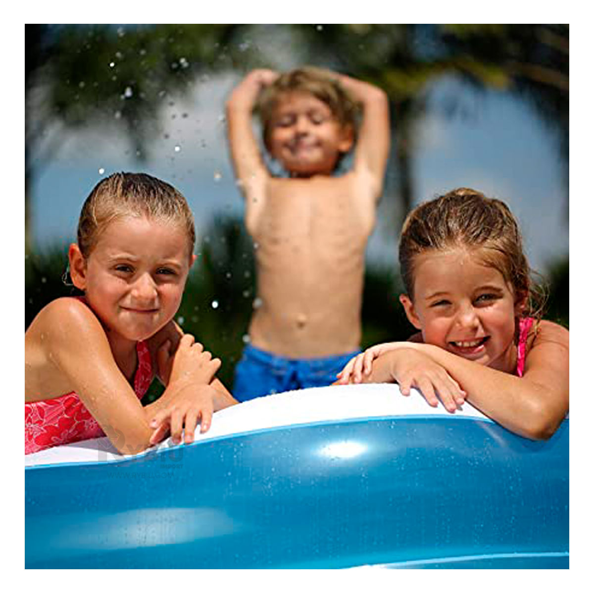 Alberca para Niños Funcional de Celeste Y+Ligas de Regalo