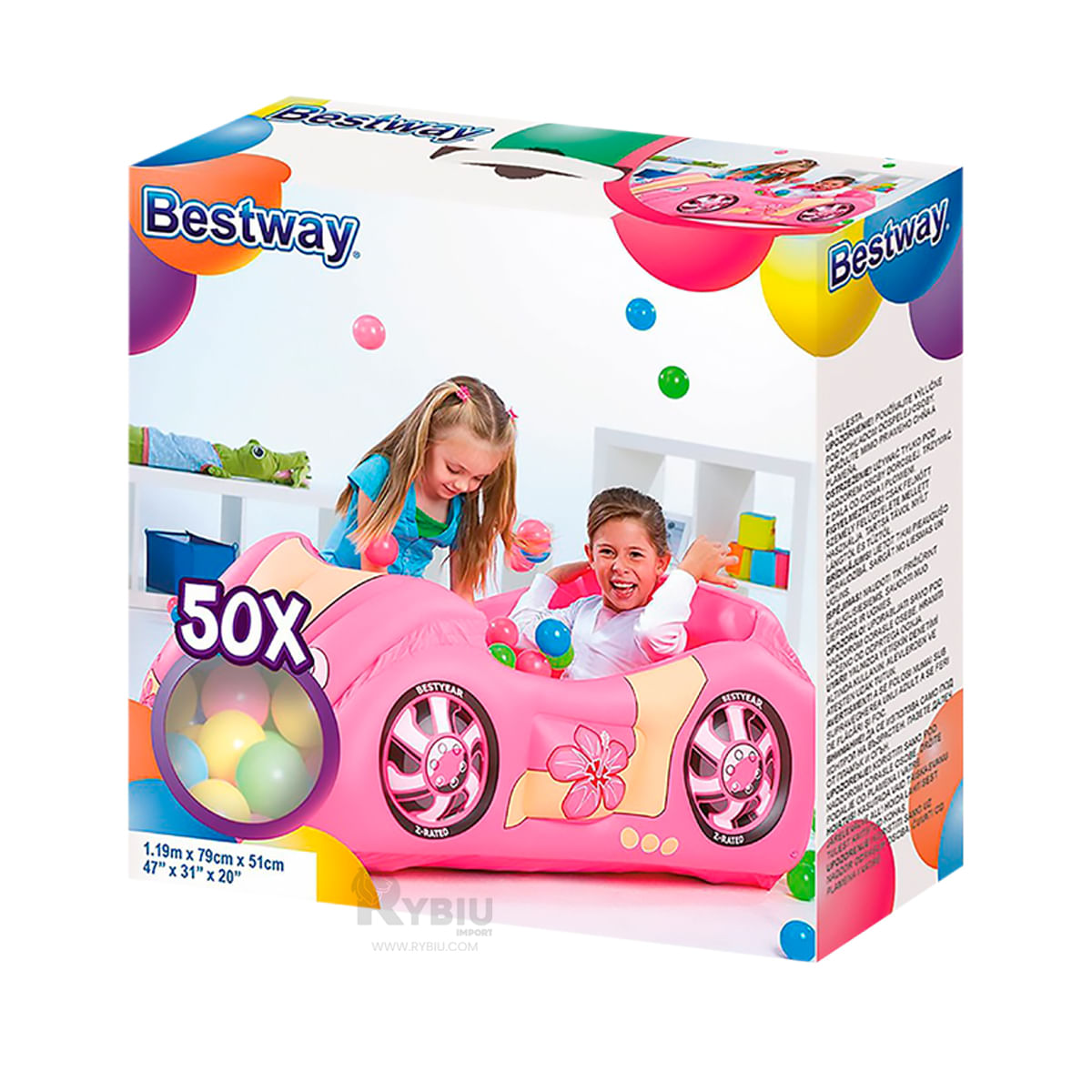 Pileta Acolchada para Niños Y+Regalo Ligas para Peinar