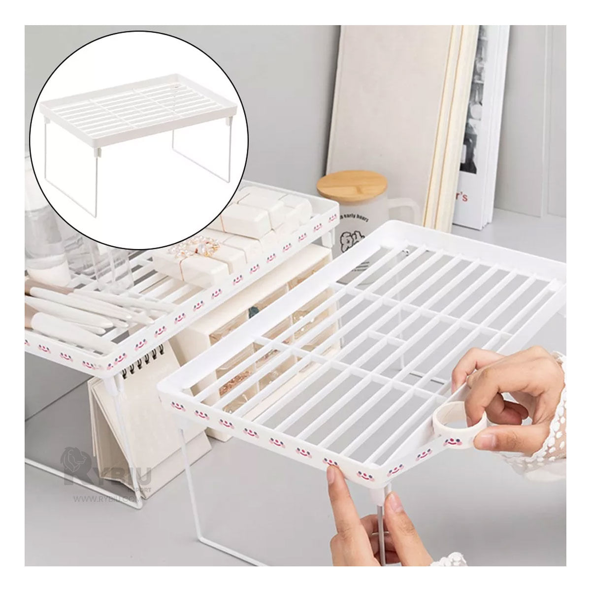 Estanteria de Alta Calidad Color Blanco Y+Post-it adhesivos