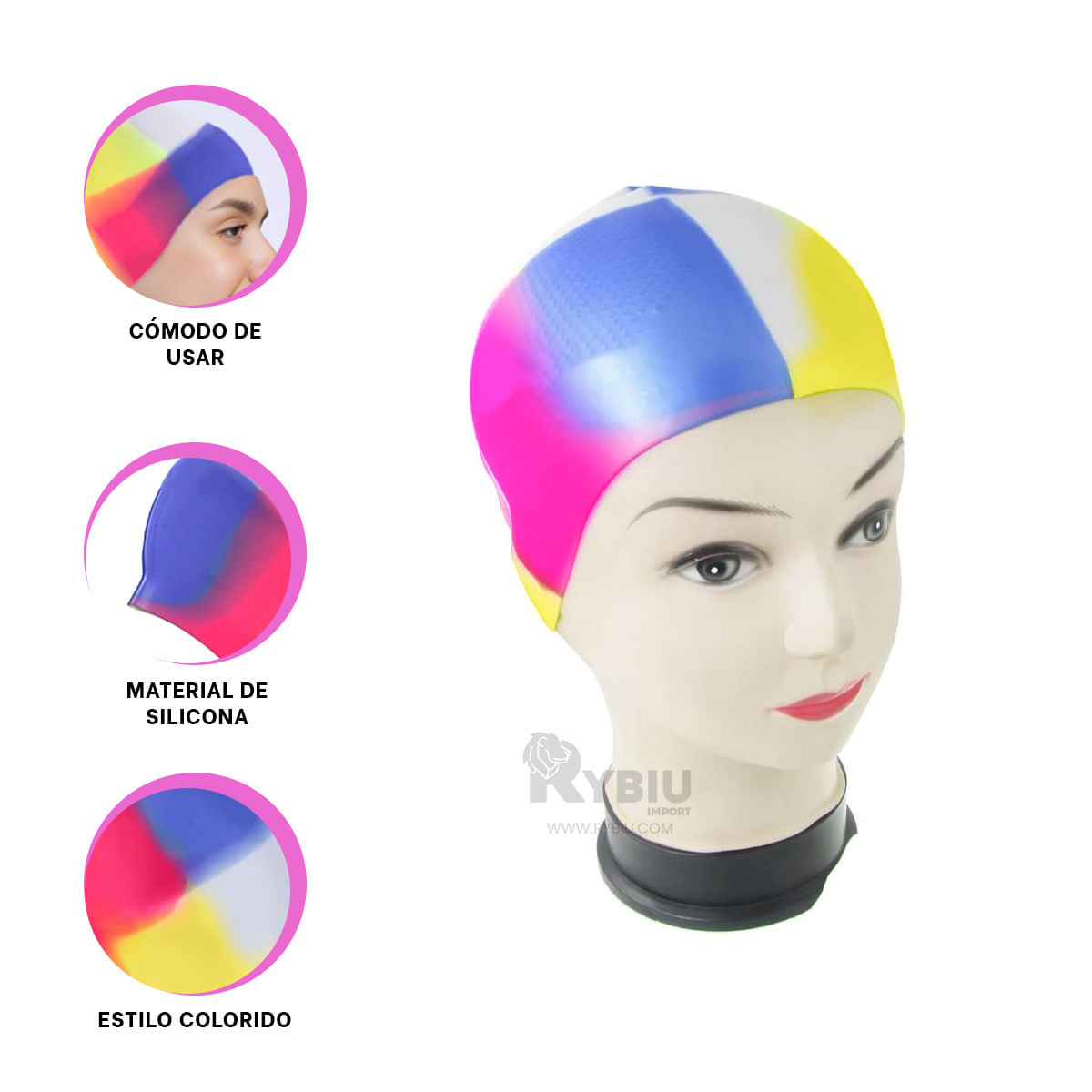 Birrete Moderno en Multicolor Y+Regalo Ligas para Peinar