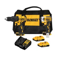 Taladro Percutor 1/2"" + Atornillador de impacto 1/4"" Brushless Dewalt