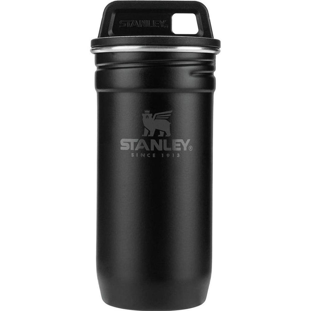 Stanley Juego de 4 vasos de chupito, acero inoxidable, funda de transporte Stanley Juego de 4 vasos de chupito, acero inoxidable, funda de transporte