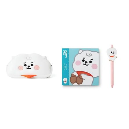 BTS BT21 RJ Stationery Jin Kpop Cartuchera Memo Lapicero BTS BT21 RJ Stationery Jin Kpop Cartuchera Memo Lapicero
