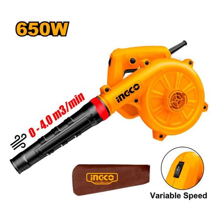 Sopladora Aspiradora Ingco AB6038 650W 4m3 Velocidad Variable