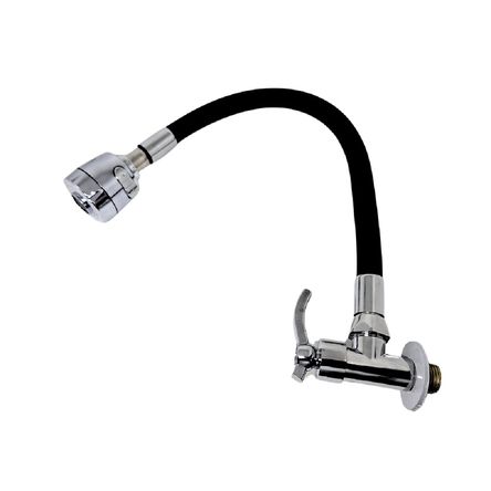 Caño Lavadero Flexible Elegante para Pared con 2 Funciones Caño Lavadero Flexible Elegante para Pared con 2 Funciones