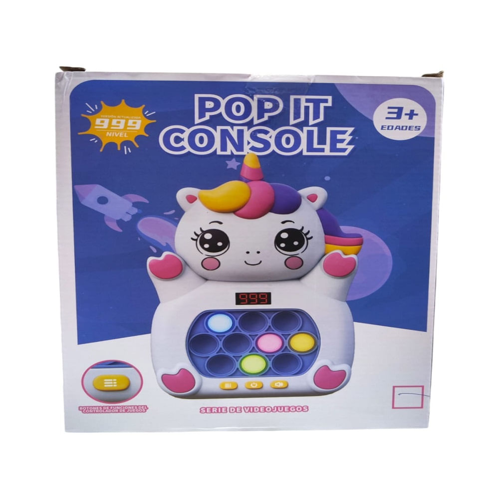 Consola Anti Estrés Pop It Electrónico Unicornio Consola Anti Estrés Pop It Electrónico Unicornio