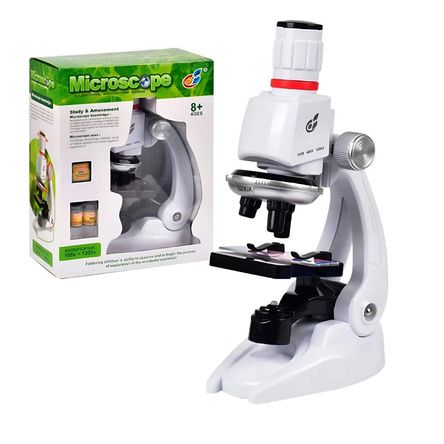 Juego Educativo Microscopio Biológico Monocular para Niños