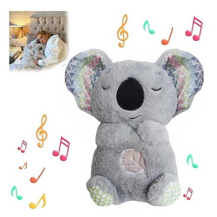 Peluche Koala que Respira con Luces y Movimiento Rosa