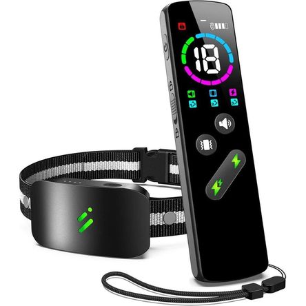 Collar con control remoto para entrenamiento de perros, 4 modos, impermeable