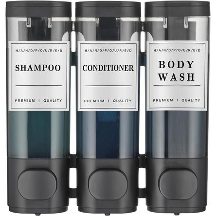 Dispensador 3 cámaras, sin taladro, ideal para baño y hoteles