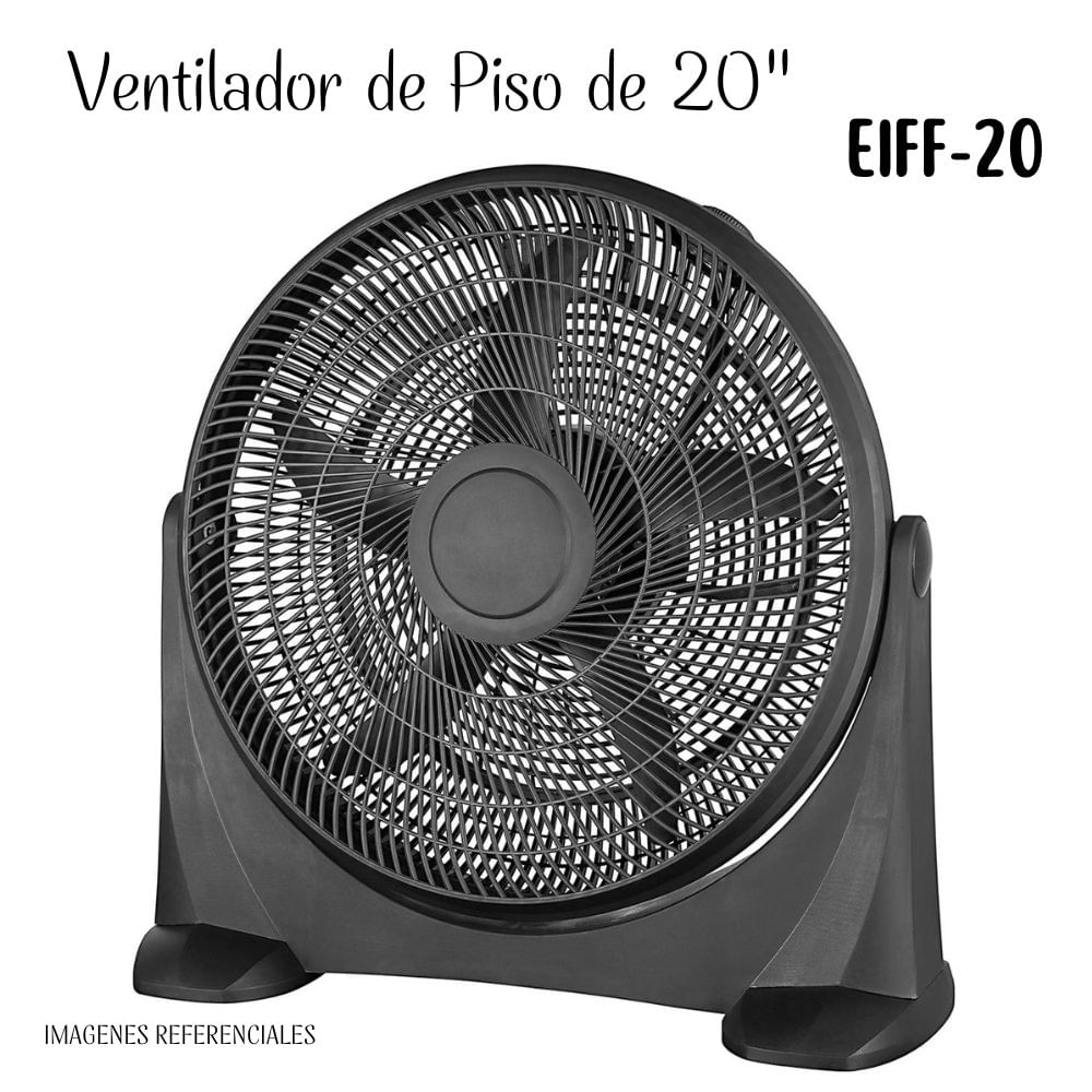 Ventilador de Piso de 20"" - 95 Watts / EIFF-20 - NEGRO