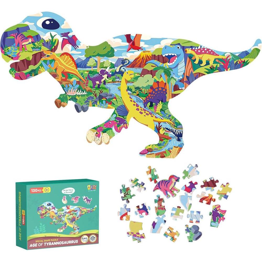 Rompecabezas ELX KL01 130 Piezas Dinosaurios Rompecabezas ELX KL01 130 Piezas Dinosaurios