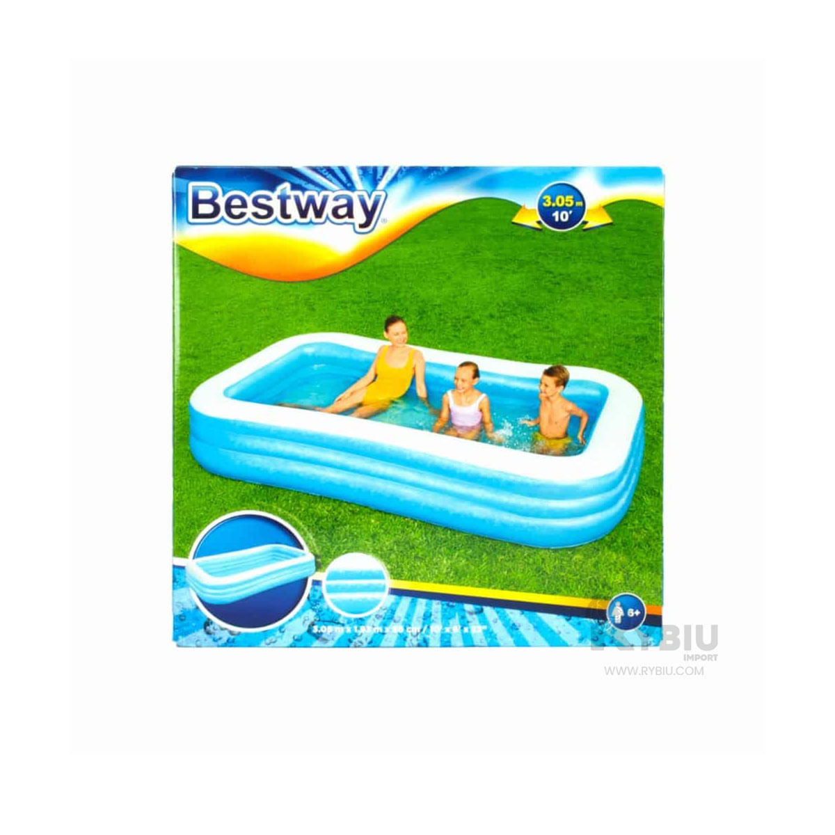 Estanque Practica en Tono Azul Y+Regalo Ligas para Peinar